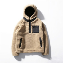 Großhandel Mode Herren Sherpa Pullover Jacke Custom